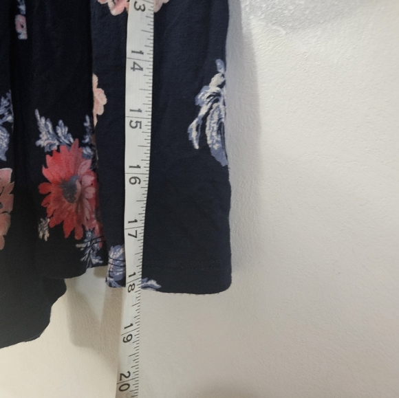 Maurices Navy Floral Open Front Cardigan! - Picture 6 of 6